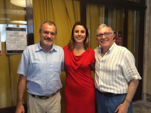 (Da esquerda) O Diretor do IIC, Andrea Baldi, a deputada Renata Bueno e o professor da Universidade de Tor Vergata, Aniello Angelo Avella.