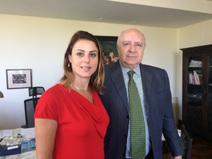 A deputada Renata Bueno e o Cônsul Geral da Itália RJ e ES, Riccardo Battisti.