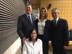 Dep. Orlando Bolçone, dep. Renata Bueno, dep. David Zaia e dep. Célia Leão