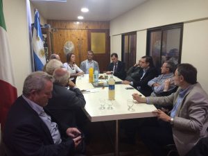 Riunione con i consiglieri Comites di La Plata.