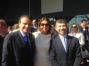 Com o Ministro do Turismo Henrique Eduardo Alves e como Ministro Italiano Ivan Scalfarotto.
