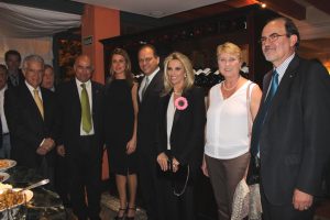 Da esquerda: Dep. Rubens Bueno, Min. Marino Finozzi, Dep. Renata Bueno, Dep. Ricardo Barros, Dep. Cida Borghetti, Rose Bueno, Franceso Pallaro