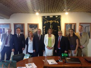 Noi con altri due professori dell'Università di Tor Vergata