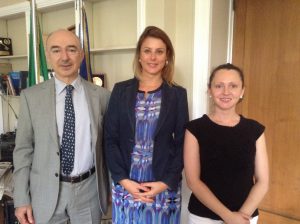 Com o Embaixador, Marco Ricci, e a Cônsul, Nicoletta Gliubich.