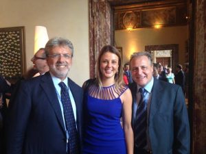 sulla sinistra: il Ministro plenipotenziario e Responsabile Centro Visti del Ministero Affari Esteri Alberto Colella. sulla destra : Il Console d'Italia a Recife Angelo Maria Biccirè