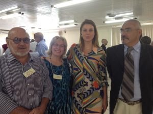 Franco Gentile, a Consultora COMVESC, Fabiola Cechinel, eu e Virgilio Toniati