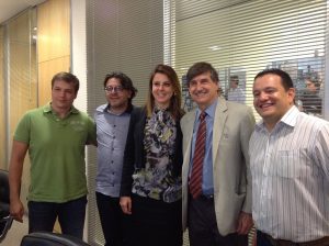 Eu com o sen. Fausto Longo e grupo da FIESP