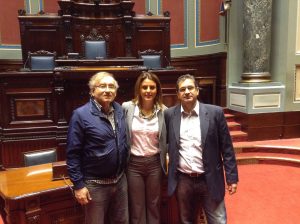 dep.Walter De Leon, Renata Bueno e Juan Peirano