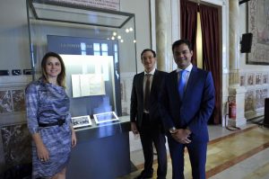 Nella Sala della Regina, dove è esposta la Costituzione Italiana.