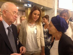 Il Professore Antonio Papisca dell'Università di Padova, io e Emma Bonino.