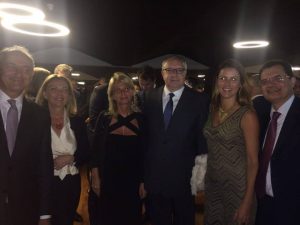 Com o Cônsul da Itália no Rio de Janeiro, Riccardo Battisti e sua esposa