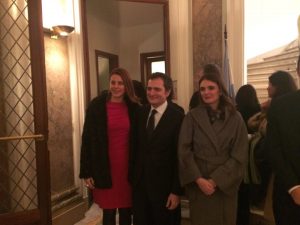 Renata Bueno con il Console Generale e consorte