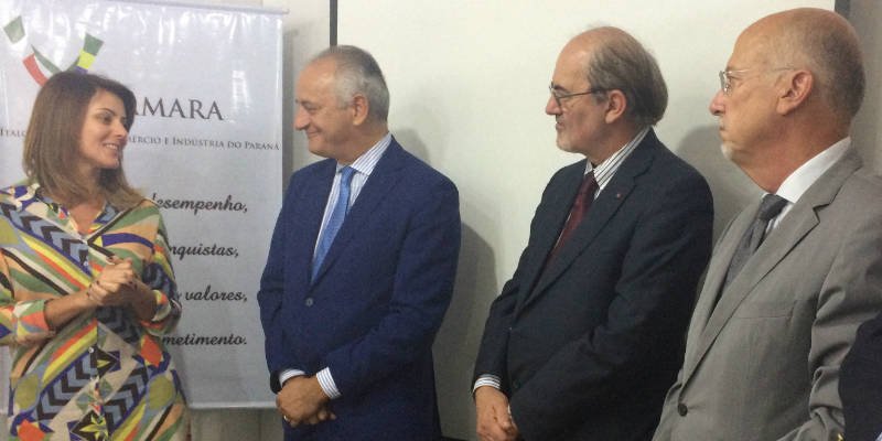Visita do Embaixador da It&aacute;lia no Brasil, Antonio Bernardini, a Curitiba/PR