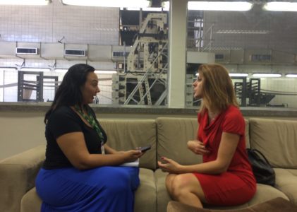 Deputada ítalo-brasileira Renata Bueno em Fortaleza