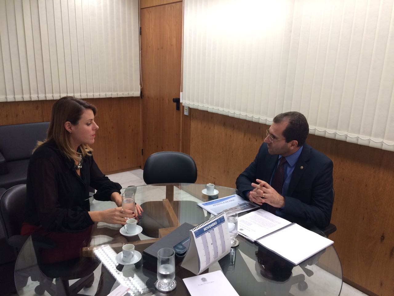 Deputada se reúne com Juiz Do Cnj para falar sobre vigência da Convenção da Apostila de Haia