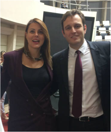 Guidi faz campanha para reeleição de “deputada italiana”