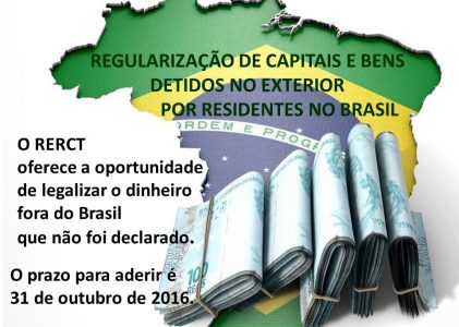 Regularização de Capitais e Bens Detidos no Exterior por Residentes no Brasil